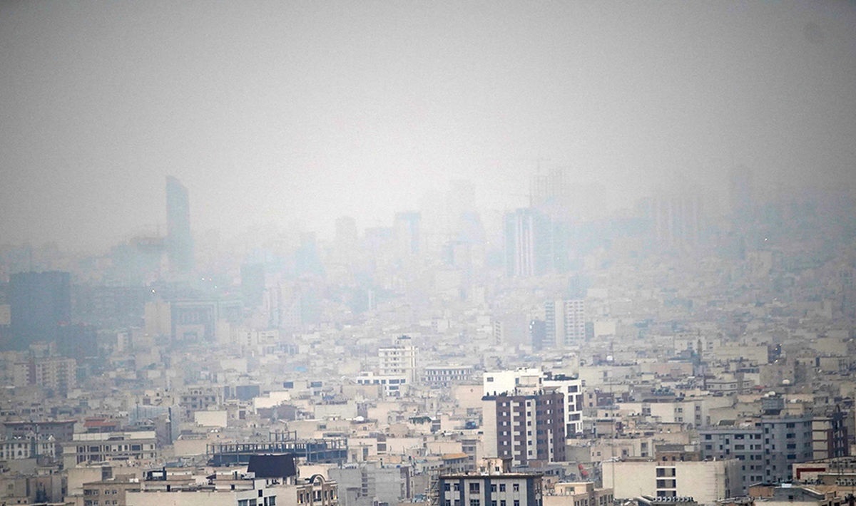 هوای ۱۴ ایستگاه تهران در شرایط ناسالم برای همه گروه‌ها