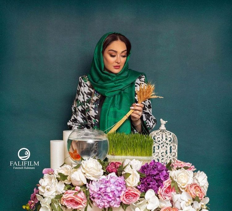 سفره هفت سین الهام حمیدی زبانزد شد/عکس