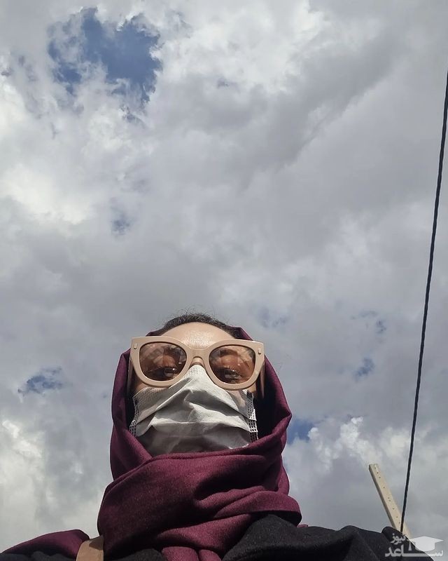 سلفی متفاوت یکتا ناصر میان زمین و آسمان! سلفی متفاوت یکتا ناصر میان زمین و آسمان!