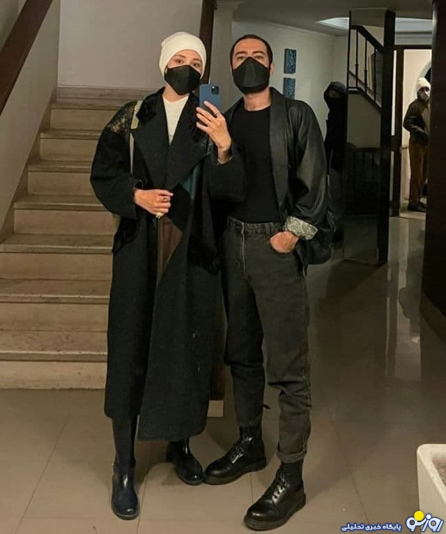 نوید محمدزاده در کنار فرشته حسینی+ عکس