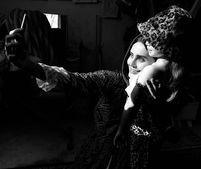 تصویر دو نفره الناز شاکر دوست برای تبریک روز دختر + عکس الناز شاکر دوست