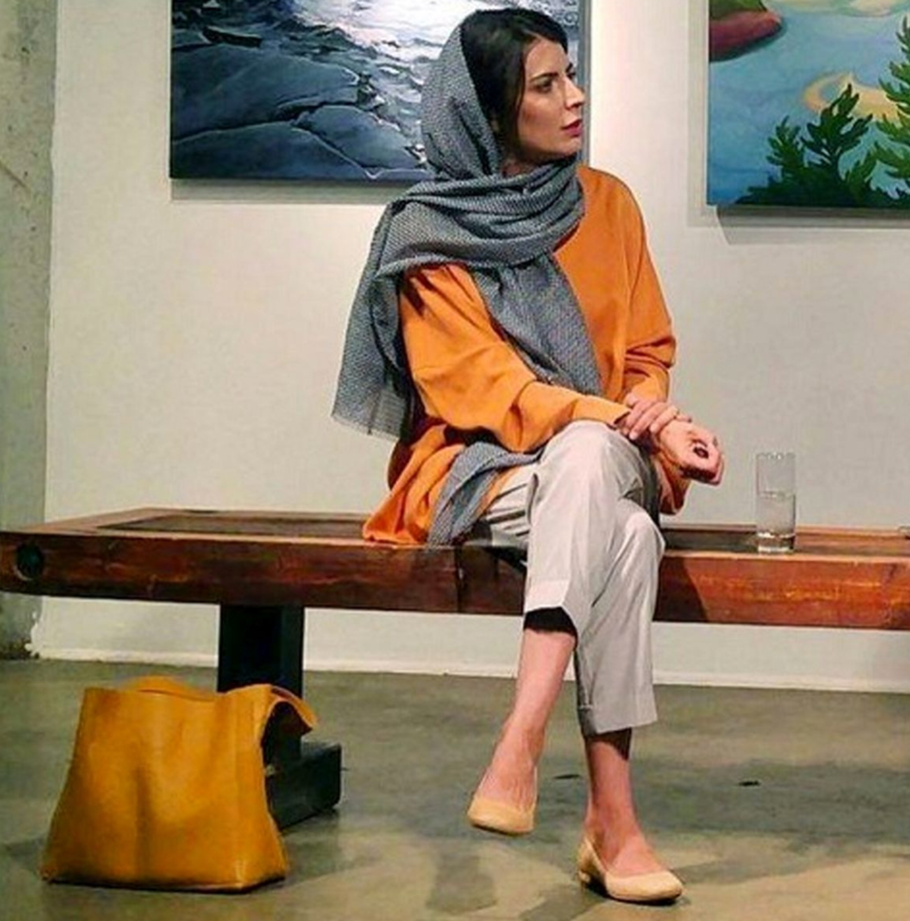 پاهای برهنه و شلوار کوتاه لیلا حاتمی/عکس