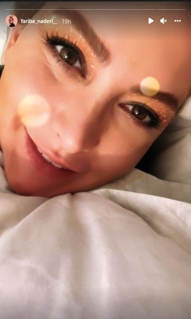 عکس سلفی فریبا نادری در تخت خواب عکس سلفی فریبا نادری در تخت خواب