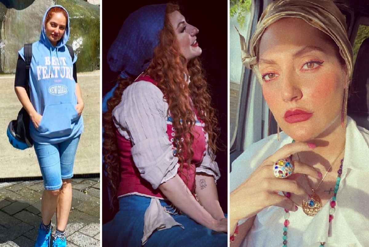 استایل ورزشی مهناز افشار با شلوار تنگ آبی + عکس