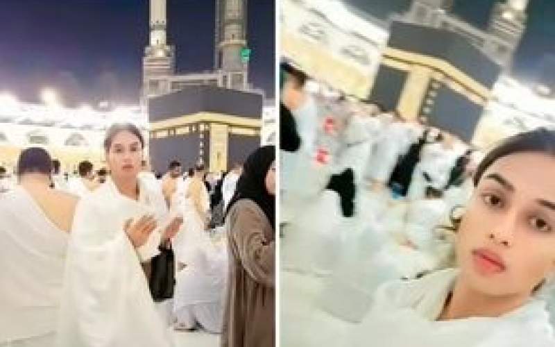 حضورمردی با چهره زنانه درخانه خدا جنجالی شد حضورمردی با چهره زنانه درخانه خدا جنجالی شد