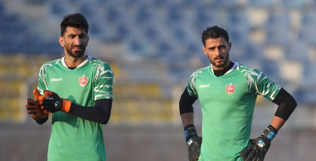 روحیه دادن به گلر دوم پرسپولیس به سبک علیرضا بیرانوند