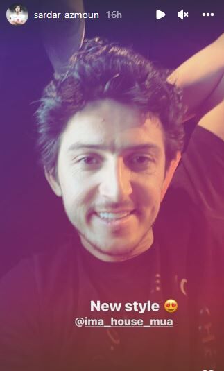 سردار آزمون با مدل موی جدید