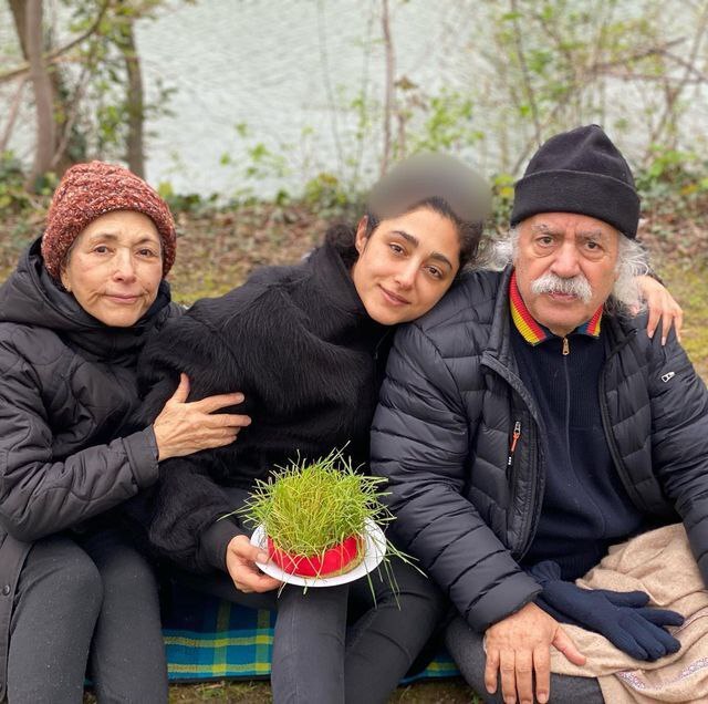 عکس تازه گلشیفته فراهانی با پدرش در سیزده‌بدر