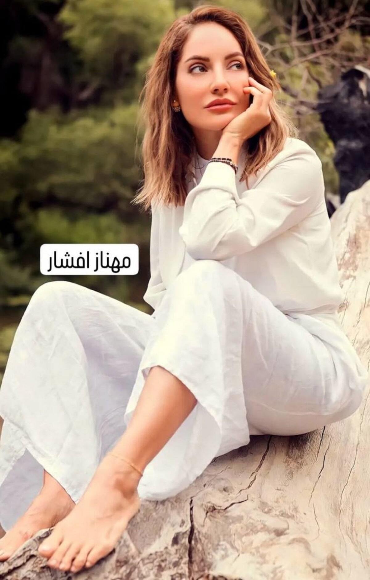 جنجال جدید مهناز افشار به این تیپ و لباس باز/عکس