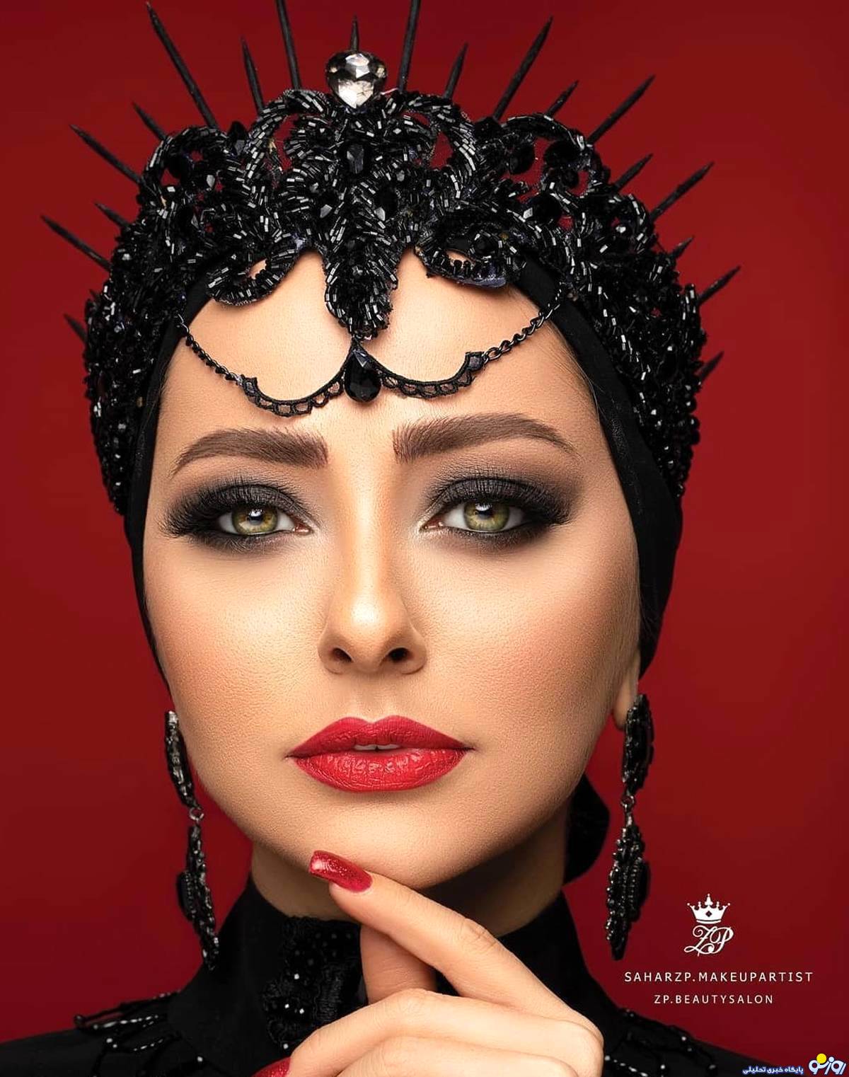 گرد و خاک نفیسه روشن با تیپ جدید/عکس