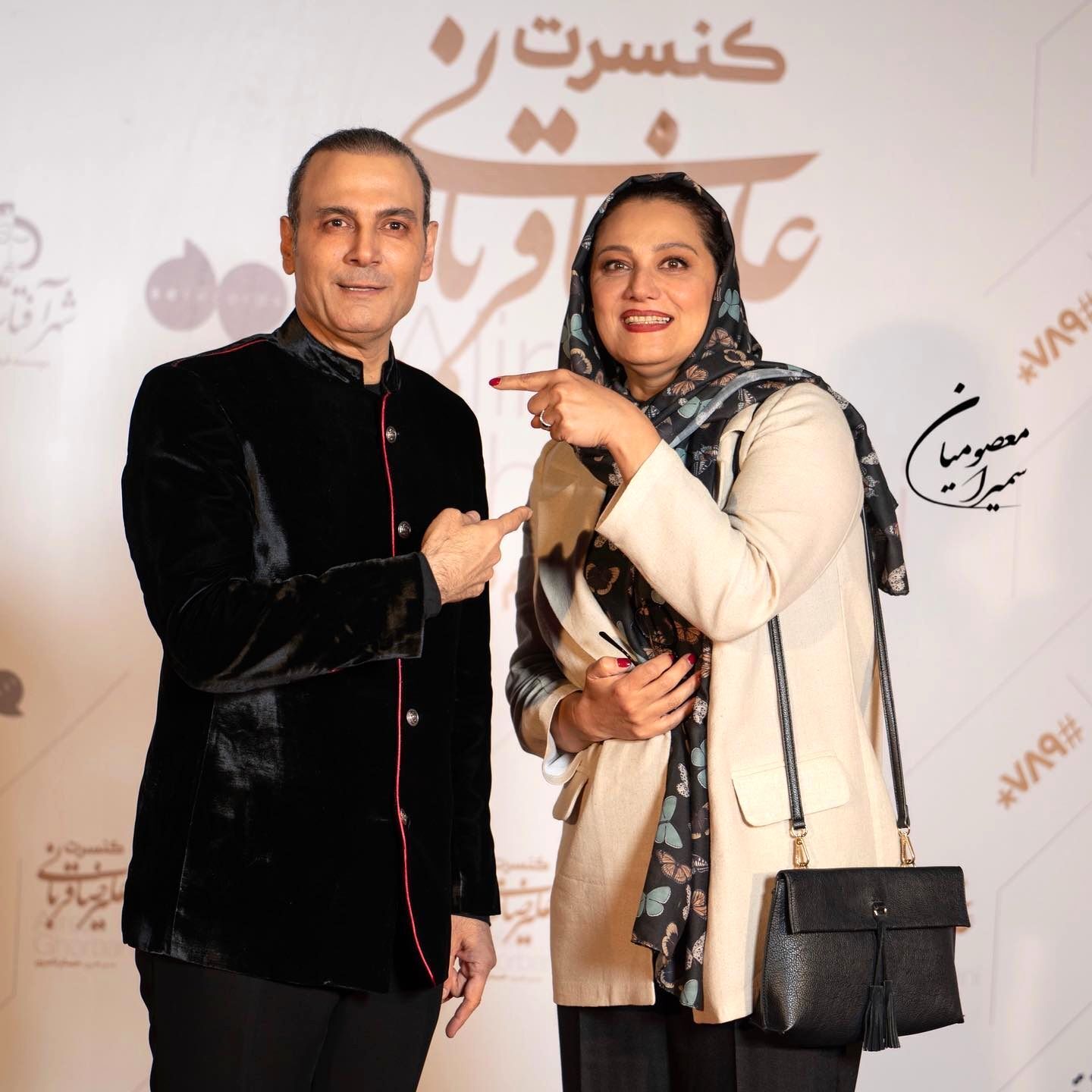 ژست شبنم مقدمی در کنار خواننده مشهور+عکس ژست شبنم مقدمی در کنار خواننده مشهور+عکس