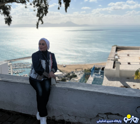 استایل خاص الهام حمیدی در ساحل تونس/عکس