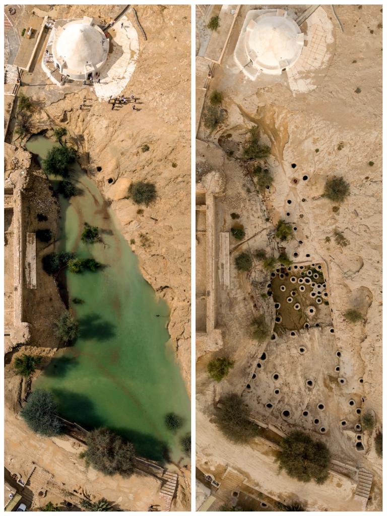 چاه‌های تَلا در قشم دوباره پرآب شدند