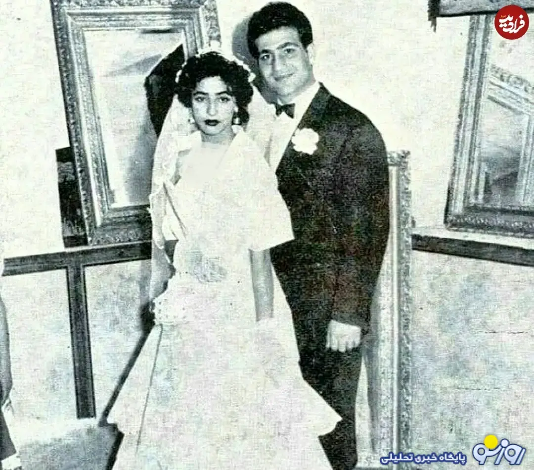تصویری از جمیله و جواد رفیعی در روز عروسی شان تصویری از جمیله و جواد رفیعی در روز عروسی شان
