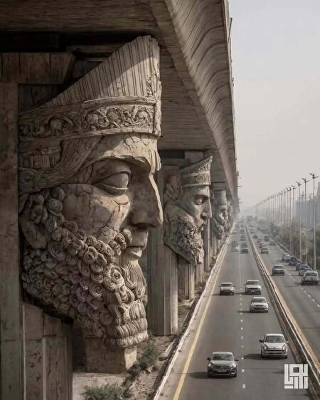 طراحی پل با ایده اساطیر باستانی ایران/عکس