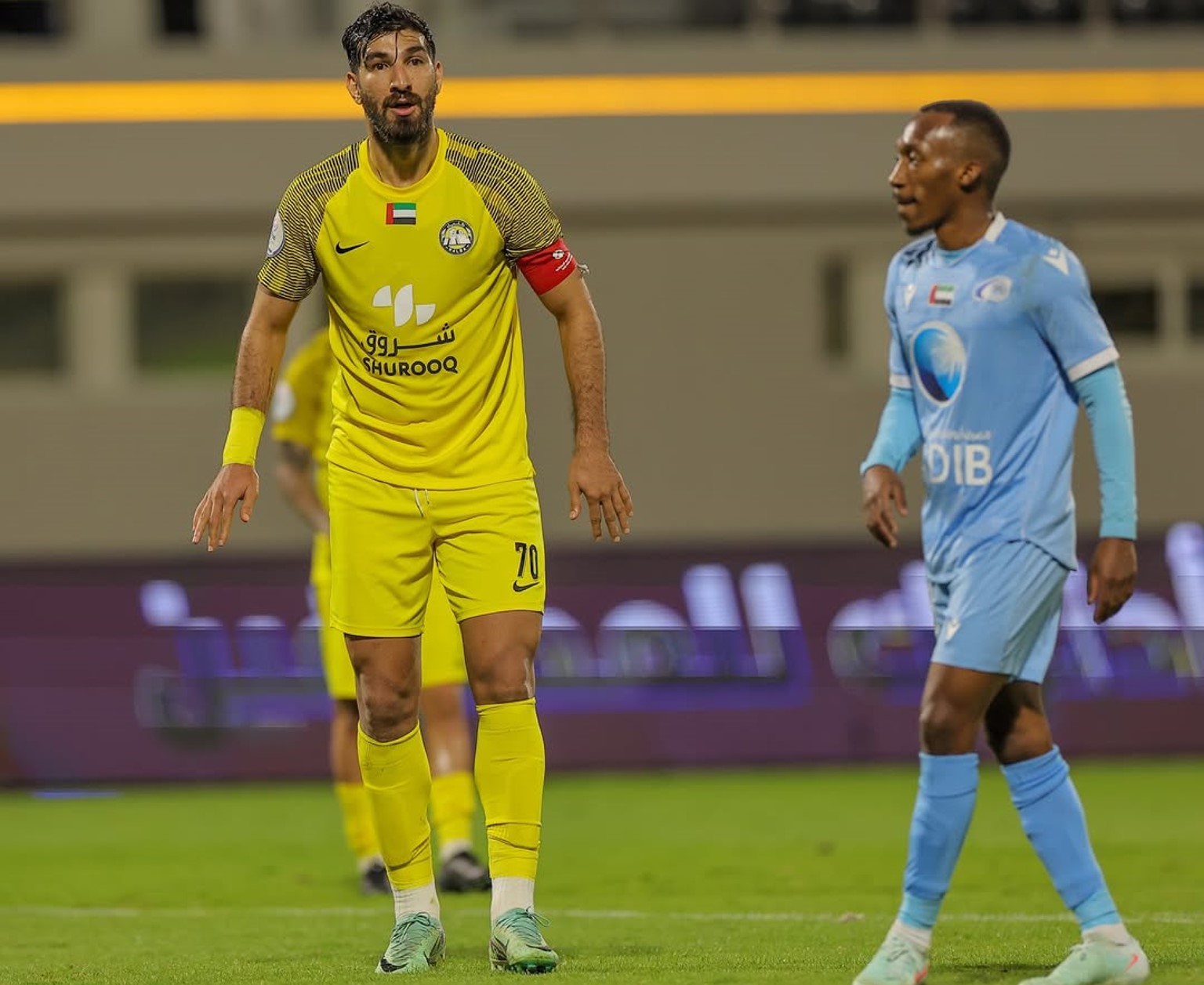 شهریار مغانلو مهاجم ایرانی باشگاه الاتحاد الکلباء امارات