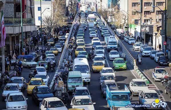 ترافیک ۱۶۹ درصدی در تهران