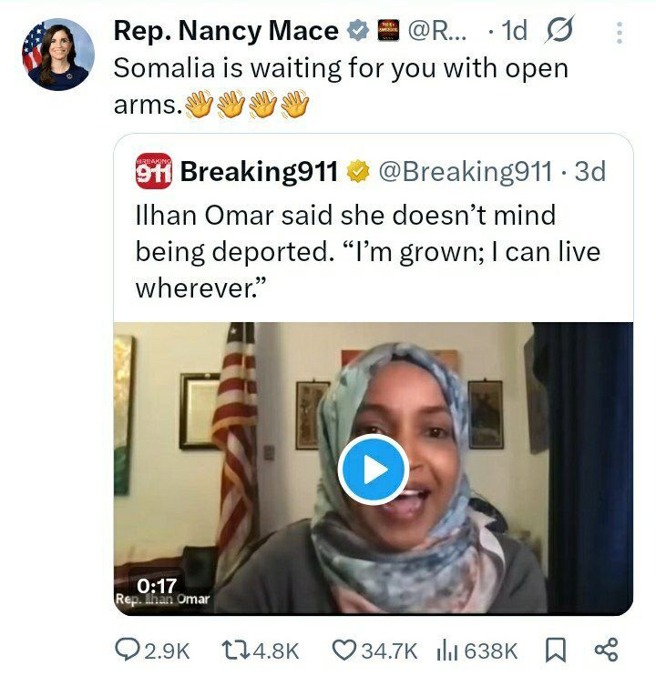 نانسی میس به ایلهان عمر