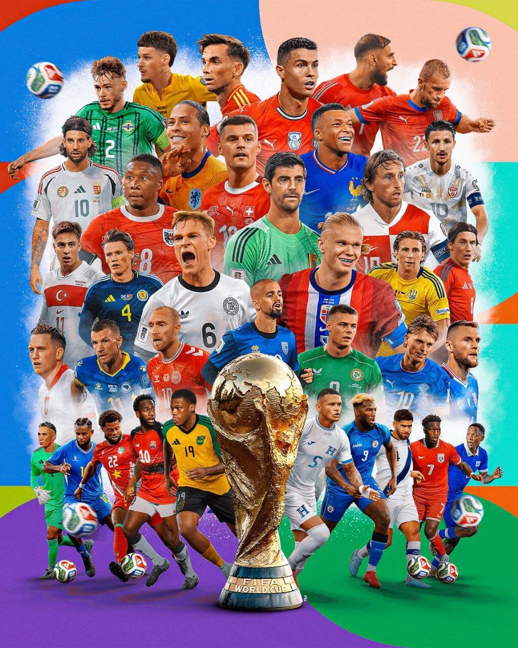 عکس| بازیکن استقلال روی پوستر جام جهانی