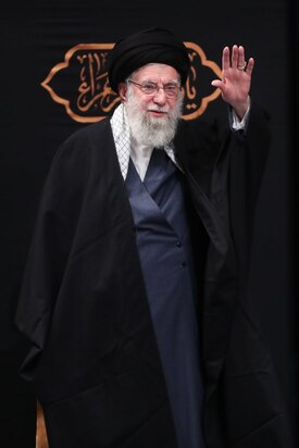 مراسم عزادارای ایام شهادت حضرت زهرا (س) با حضور مقام معظم رهبری