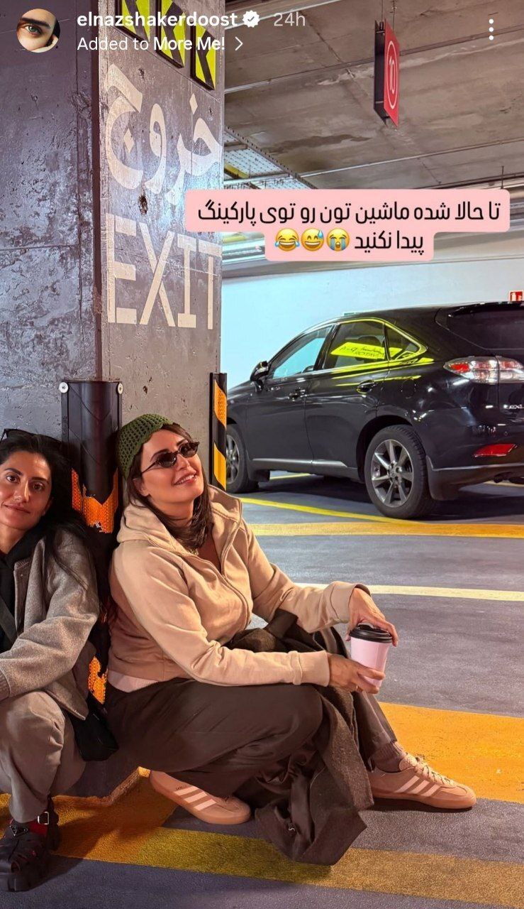 ژست عحیب الناز شاکردوست