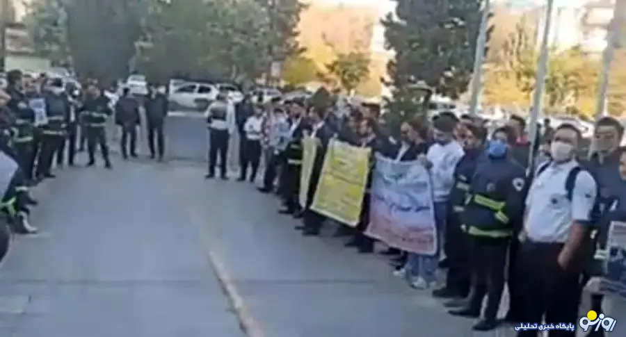 اعتراض نیرو‌های اورژانس تهران به حقوق پایین و شرایط سخت کار