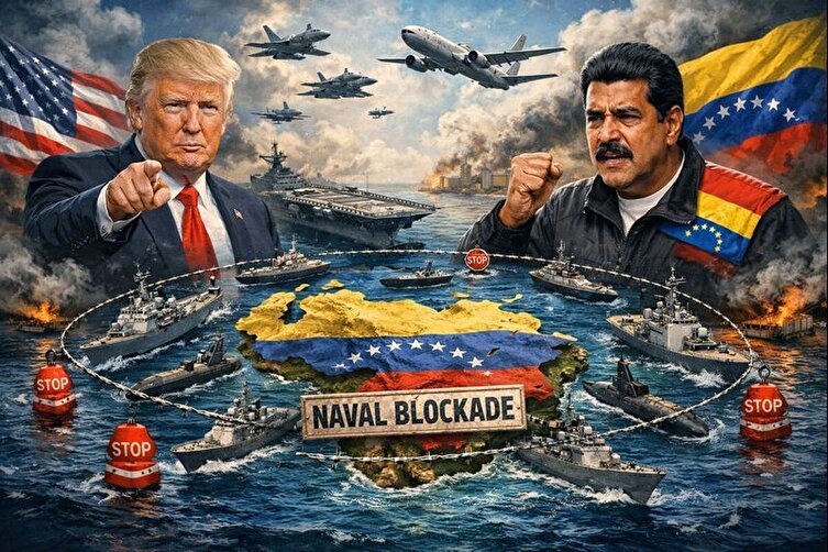 اعلام محاصره دریایی ونزوئلا/ترامپ: ونزوئلا باید تمام نفت، زمین و سایر دارایی‌هایی را که قبلاً از ما دزدیده بازگرداند