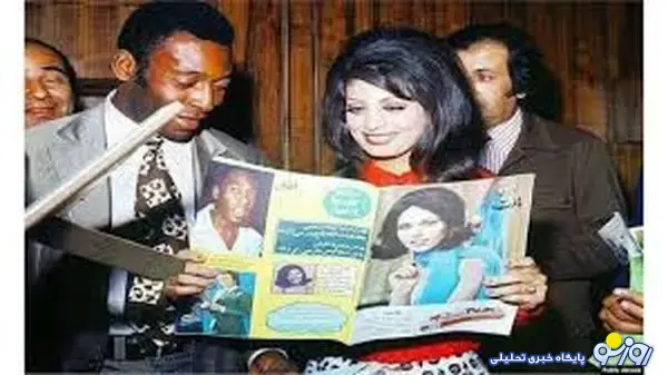 حمیرا در کنار پله در سفر این فوتبالیست